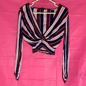 Rue21 Long-Sleeve Crop Top